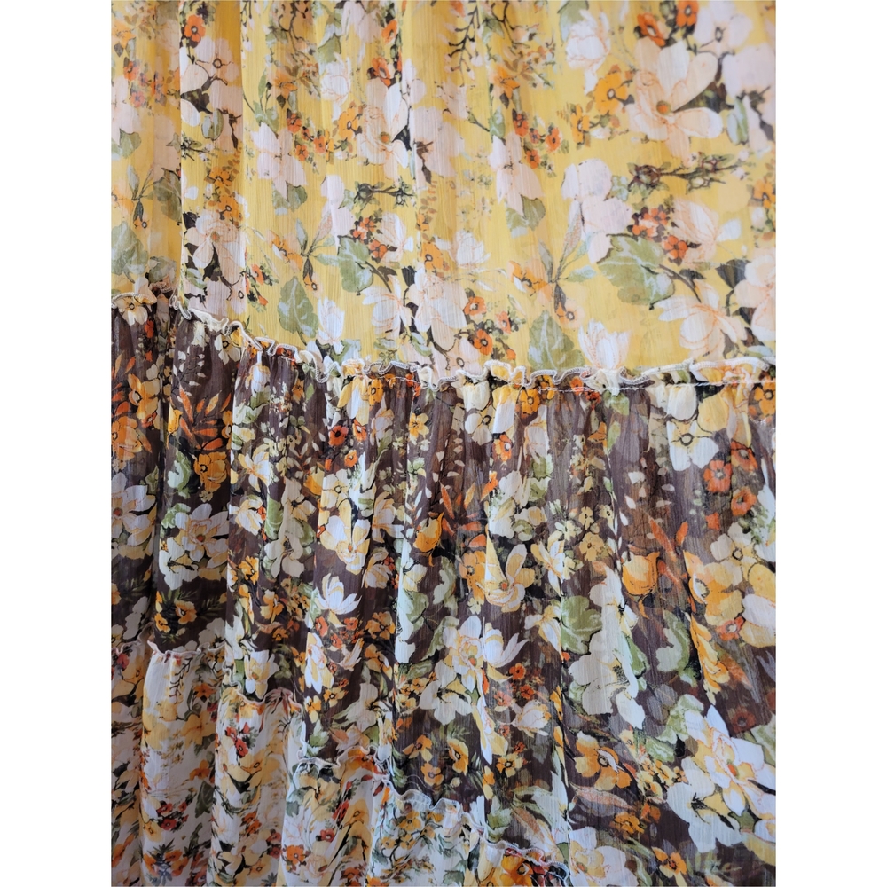 FIGUEROA & FLOWER Floral Dress in Yellow and Brown - Picture 8 of 11
